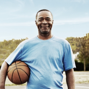 Image of man with basketball Image of man with basketball